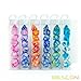 Bescon Mini Gemini Two Tone Polyhedral RPG Dice Set 10MM, Mini RPG Dice Set D4-D20 in Tube Packaging, Assorted Colored of 42pcs (7X6