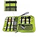 BUBM Handbag Double Layer Travel Cable Cord Gadget Gear Storage Electronics Accessories Organizer Bag Phone Pad Pouch (Large, Blue and Green)