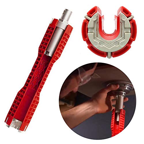 Wrench - 7 8 Inch Hex Nut Multifunction Sink Basin Faucet Wrench Household Bath Red Install Tap Spanner - Bridge Based Safety Faucet C-clamp Zb-dys Gels Audio Controllable Gaffers Remote
