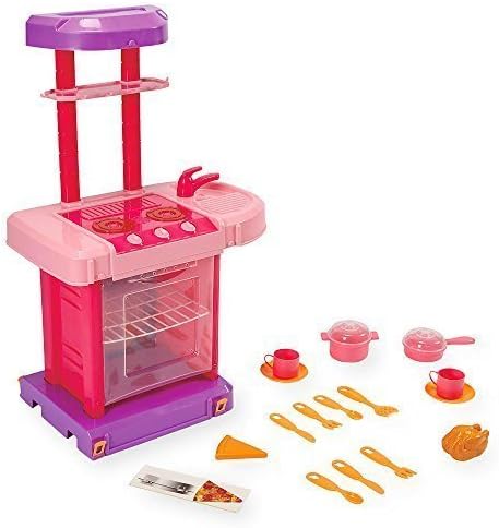 Just Like Home Foldable Kitchen Playset - Pink by Just Like Home