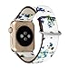 For Apple Watch Band,Voberry Floral Leather Strap Replacement Watch Band For Apple Watch 38mm (B)