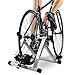 Bike Trainer Stand, Indoor Magnetic Bicycle Exercise Trainer Quiet Noise Reduction Stationary Bike Stand w Wider 8 Levels Resistance/Quick Release and Front Wheel Block