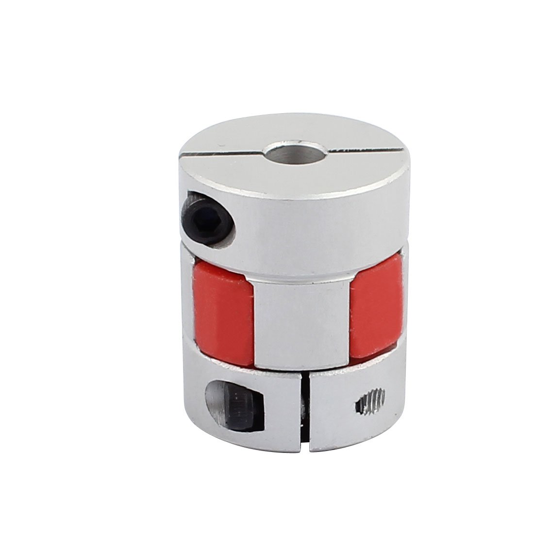 sourcing map 6.35mm to 10mm Shaft Coupling 30mm Length 25mm Diameter Motor Coupler Aluminum Alloy Joint Connector for DIY Encoder