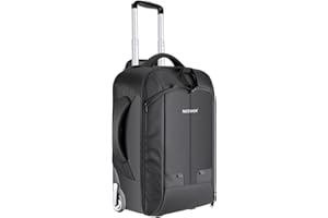 Neewer 2-in-1 Convertible Wheeled Camera Backpack Luggage Trolley Case with Double Bar, Anti-Shock Detachable Padded Compartm