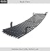APS Compatible with Ford Ranger 1993-1997 Main Upper Stainless Steel Black 8x6 Horizontal Billet Grille Insert F85013J
