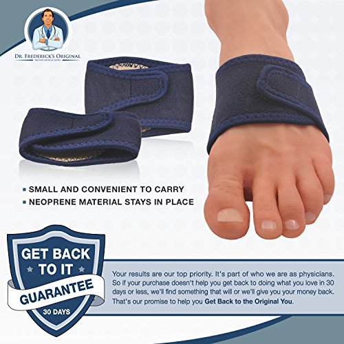 Dr. Frederick’s Original Arch Support Brace Set Two Orthotic Insole Wraps for Plantar