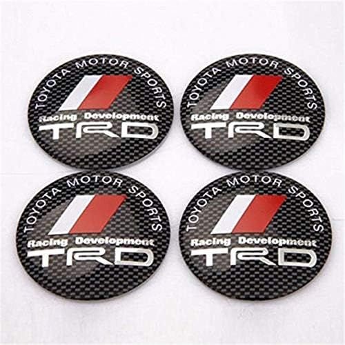 4X 56mm Car Wheel Hub Center Hub Cover Logo Badge Sticker trd