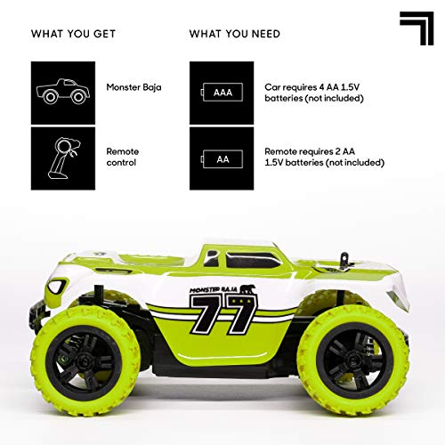 Sharper image toy rc monster baja truck 6mph allterrain