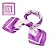 b.m.c BMC 6 pc Womens Large Size Mixed Color Design Soft Wrap Scarf Accessories - Set 1: Linear Designs