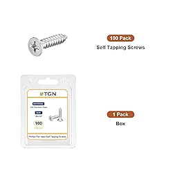 DTGN 100Pcs #8x3/4" Flat Head Wood Screws, 304