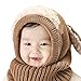 IMLECK Magnificent Baby Unisex-Warm Puppy Cloak Scarf Shawl Baby Infant Smart Hat Brown