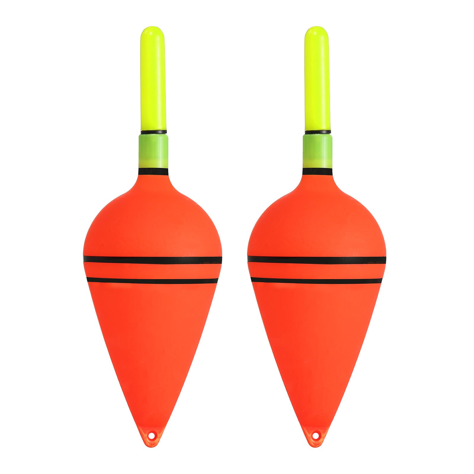 PATIKIL 0.88oz Lighted Fishing Slip Bobbers, 2 Pack EVA Light Up in Green Fishing Float for Night Fishing