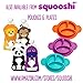 Squooshi Reusable Food Pouch | Monkey 6 Pack | Refillable Squeeze Pouches for Kids of All Ages …
