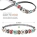 Teenitor 6pcs Rhinestone Beaded Headband, Elastic Jewelry Hair Bands for Lady Women Girl Hair Accessories 20-26.8'' Multicolor