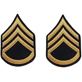 US Army Male Rank Gold On Blue Chevrons For ASU