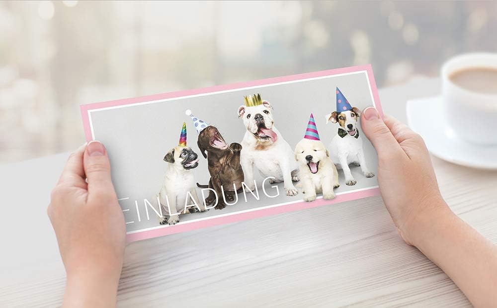 Beriludesign Einladungskarten Hunde Zum Geburtstag Fur Madchen Jungen Kinder Oder Auch Erwachsene Einladungen Hund Kindergeburtstag Party Mit Umschlagen Spielzeug Dekoration Livemillennium Com 