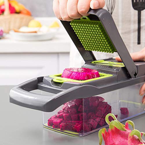 Karooch 7 in 1 Variety of Pattern Cutters Vegetable and Fruit Choppers - Sliced Chopped Diced Slices All Kinds of Cuts