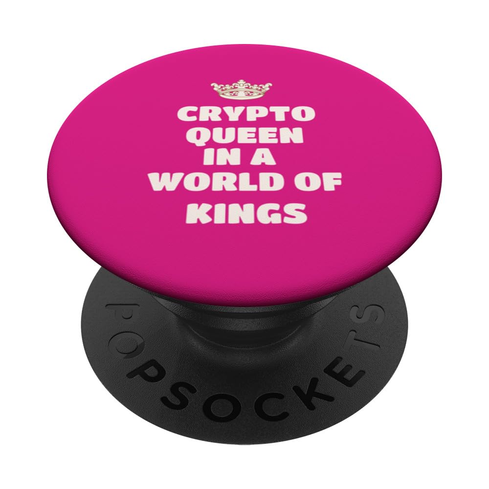Crypto Queen In A World Of Kings Pride PopSockets Swappable PopGrip
