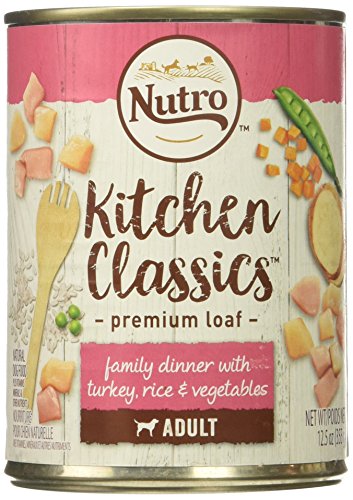 Nutro 50411567 Tender Turkey & Rice Recipe Can Senior Dog Food, 12 Ea/12.5Oz