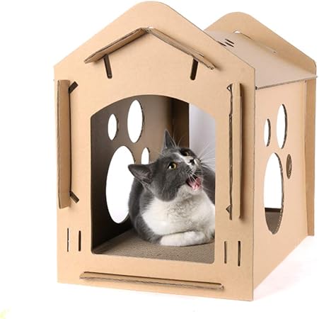 cardboard scratch house for cats