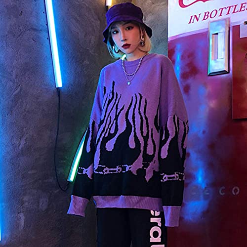 oversized flame sweater