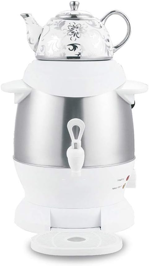 KFDM Electric Kettle 5L Stainless Steel Ceramic Electric Kettle Large Size Capacity Household Elcetric Samovar Adjustable Temperature Sonifer,White