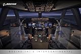 747-8 Flight Deck Poster
