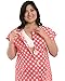 The Bravely Labor and Delivery Gown - Perfect Hospital Bag Gown for Maternity/Nursing/Labor (Pink Polka Dots, S-M-L)