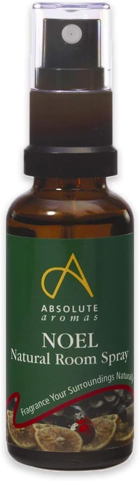 Absolute Aromas Festive Noel Room Spray 30ml - A Winter Blend of Essential Oils for a Warm and Festive Aroma