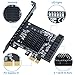 QNINE PCIe SATA Card 6 Port with 6 SATA Cables and a SATA Power Splitter Cable, 6 Gb/s PCIe SATA Controller Expression Card with Low Profile Bracket, Boot as System Disk, Support 6 SATA 3.0 Devices