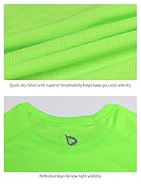 Baleaf - Camiseta de manga corta para correr y fitness de secado rápido para hombre, Verde, XL