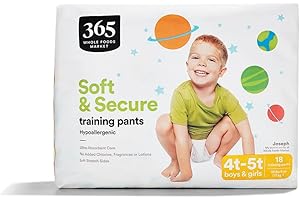 365 by Whole Foods Market, Soft & Secure 4T-5T Training Pants, Hypo-Allergenic, Ultra-Absorbent, 18 Count