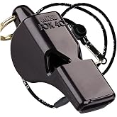Original Fox 40 Mini Whistle with Lanyard, Black
