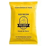 Bee Bald Refresh Head and Face Wipes 30 wipes