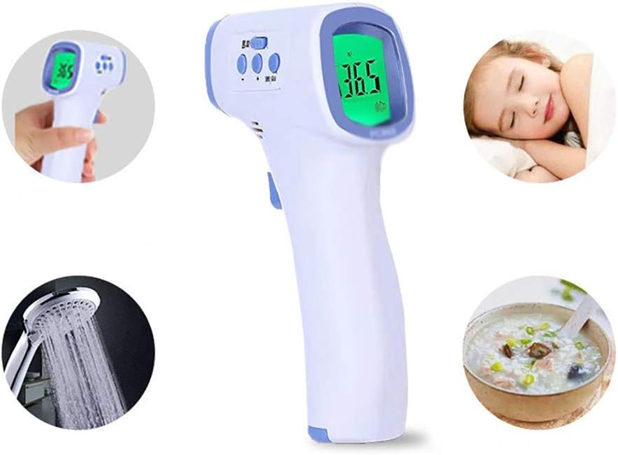 YLXD Forehead Thermometer, Digital Thermometer Non-Contact Thermometer Temperature Gun Portable Body Basal Thermometer Gun with LCD Display