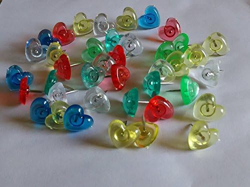 Heart Shape Push Pin 40Pcs Creative Drawing Pins
