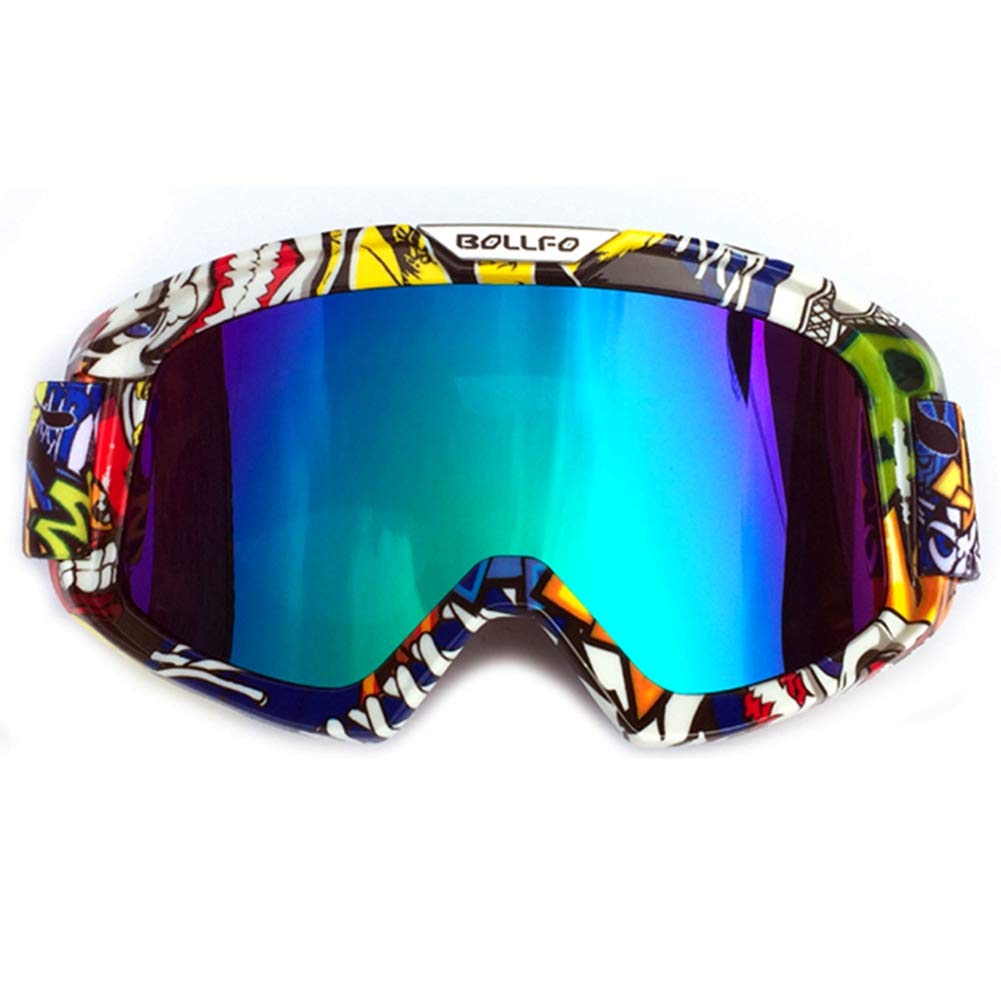 HONCENMAX Motorcycle Goggles Motocross Glasses For Helmet Fog-proof Windproof Riding Bike UV Protection Sunglasses Mask for ATV Off Road Racing Motorbike Ski Snowboard Goggles