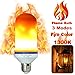 oenbopo LED flame effect FIRE light bulbs, E27 E26 Simulated emulation - LED lamp with flickering effect Fire Nature in Antique atmosphere lantern for holiday Hotel / bar / parties / home decoration