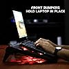 ENHANCE-Gaming-Laptop-Cooling-Pad-Stand-with-LED-Cooler-Fans-Adjustable-Height-and-Dual-USB-Port-for-17-Inch-Laptops-5-Ultra-Quiet-High-Performance-Fans-2630-RPM-and-Built-In-Bumpers-Red ENHANCE Gaming Laptop Cooling Pad Stand with LED Cooler Fans, Adjustable Height, and Dual USB Port for 17 Inch Laptops…