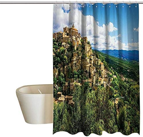Suchashome Wanderlust Decor Collection Bathroom Shower Curtain Masks for Carnival Fancy Dress Centuries-Old Tradition Venice Design Water Repellent and Mildew Resistant 72" Wx96 L Green Ivory Blue
