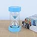10 Minutes Plastic Gravity Sandglass Hourglass Visual Timer Precise Sand Clock - Durable Blue Sand Timer