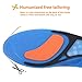 Plantar Fasciitis Insoles, Foot Arch Support Orthotics Shoe Inserts for Comfort & Relief from Flat Feet, High Arches, Back, Fascia, Foot & Heel Pain for Men and Women - Full Length (Blue, 5)