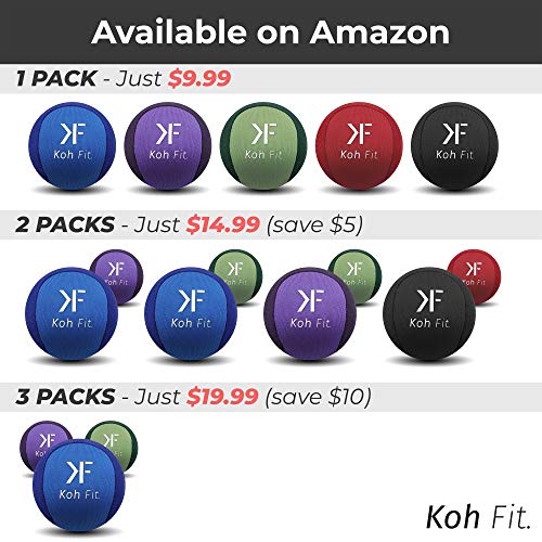 Koh Fit Stress Ball for Adults - Stress Reliever Squeeze Balls - for Hand Therapy and Stress Relief