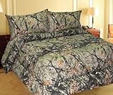 Woodland Camo 7 Piece Comforter,sheet, and Pillowcase Set - King-