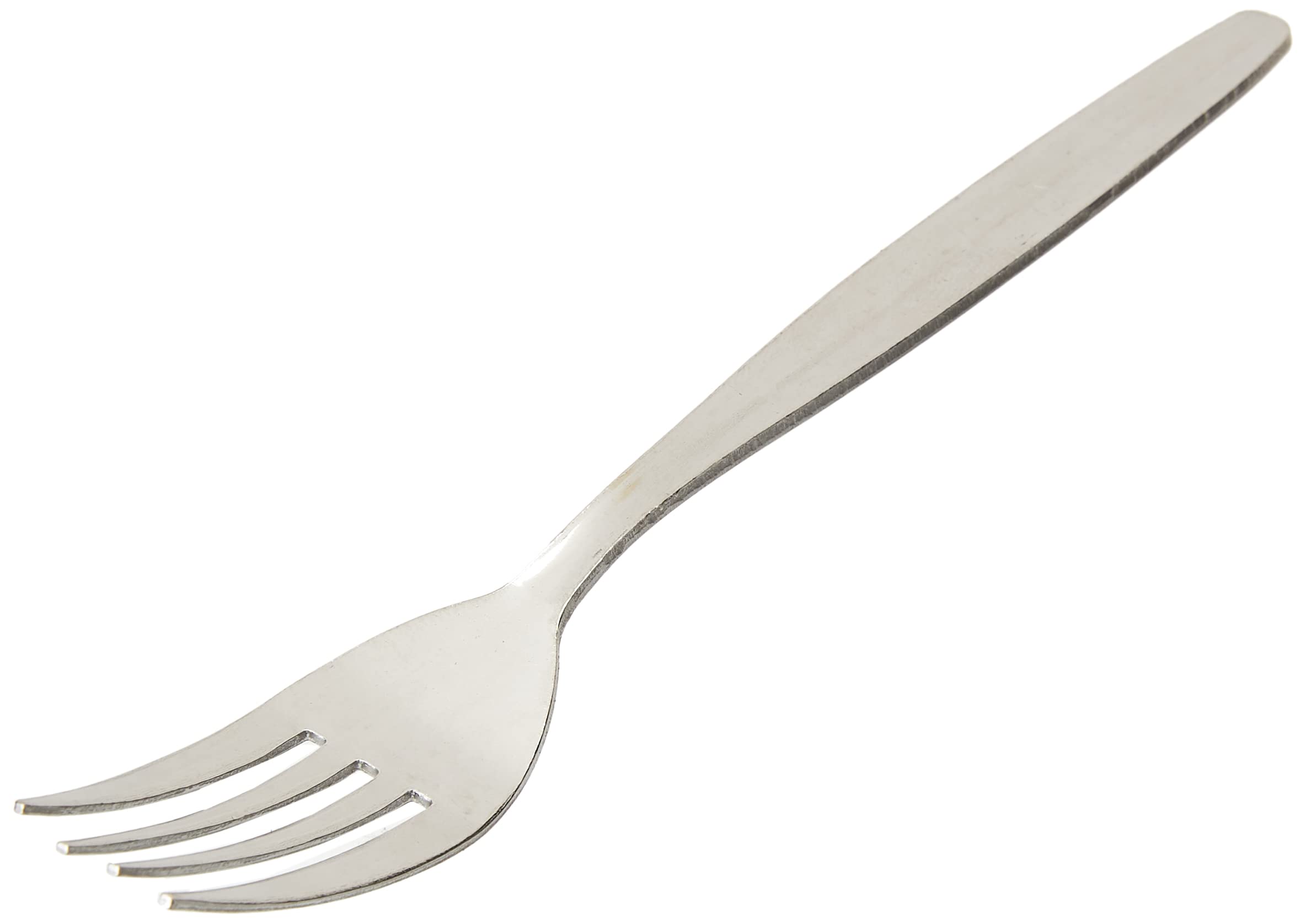 Genware Millenium Economy Infant Cutlery, 4-Piece Childrens Table Forks, 170mm, Stainless Steel, Silver, Dishwasher Safe