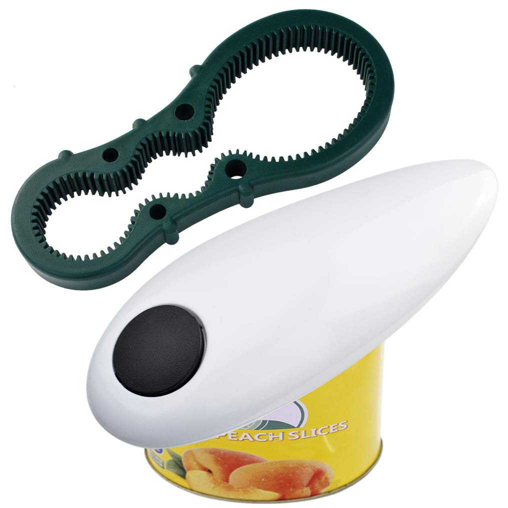 Poualss Electric Automatic Can Opener, Restaurant Can Opener, One-Touch Hands Free Can Opener for Kitchen Restaurant and Arthritic Safety