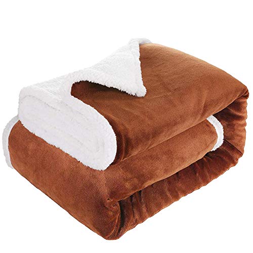 Sable Throw Blanket Sherpa Fleece Flannel Blanket