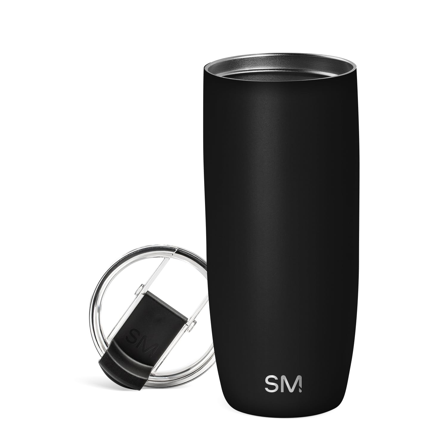 Photo 1 of Simple Modern Travel Coffee Mug Tumbler with Flip Lid | Reusable Insulated Stainless Steel Cold Brew Iced Coffee Cup Thermos | Gifts for Women Men Him Her | Voyager Collection | 20oz | Midnight Black