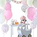 Baby Shower Decorations for Girl, Mom to be Sash, It's a Girl Banner, 12 pcs Baby Shower Balloons, Pink and Gold Girls Shower Decoration kit