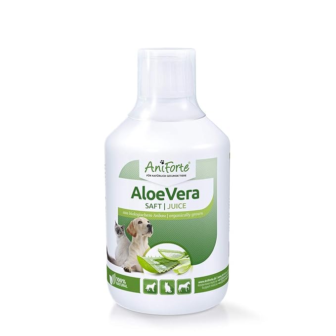 AniForte Aloe Vera Saft für Hunde, Katzen, Pferde 500ml 100 Naturprodukt für Tiere, Echter